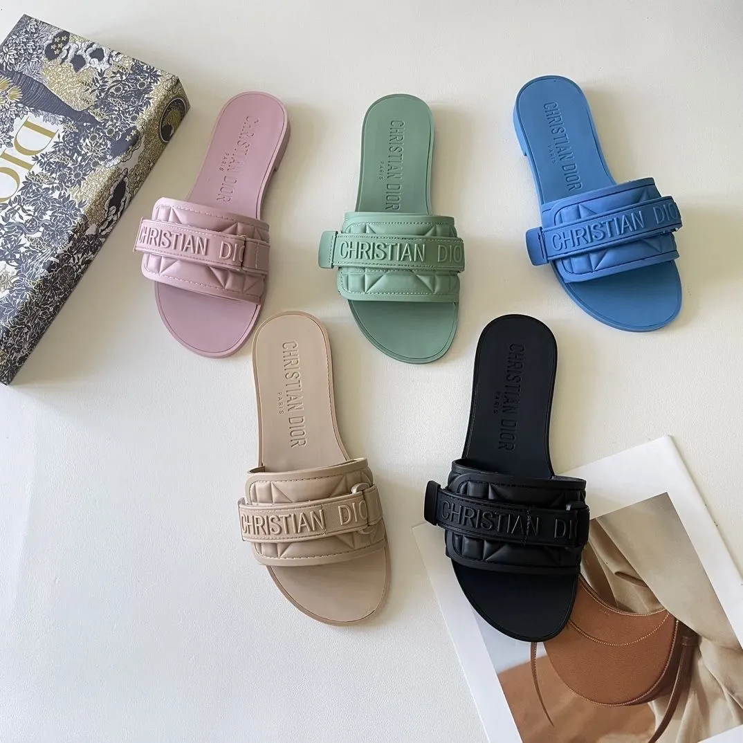 Solid Color Velcro Slippers-1 mysite