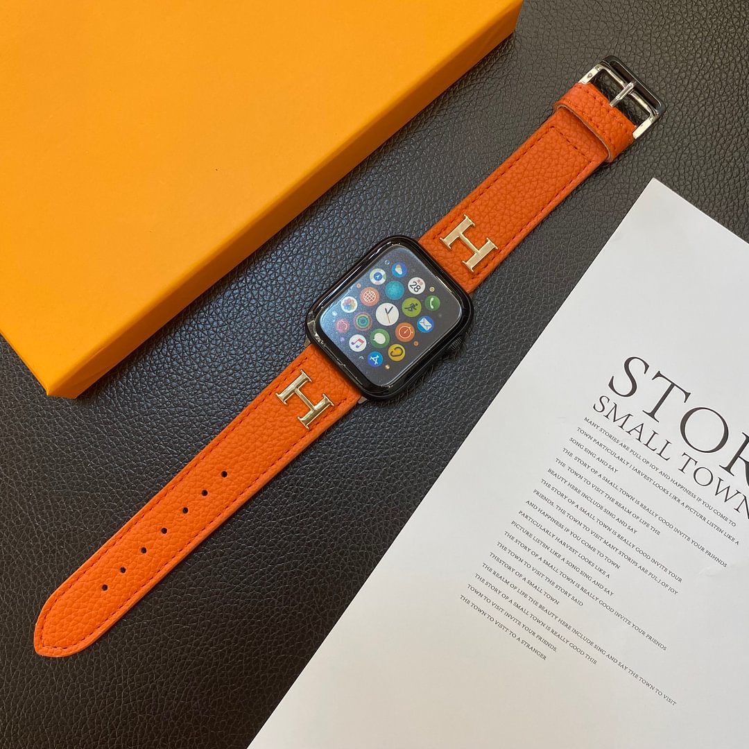 Genuine Pattern Leather Apple Watch Straps-1 mysite