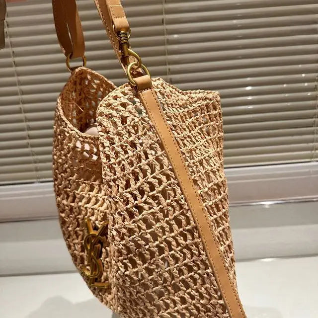 SAINT LAURENT YSL Raffia tote Bag mysite