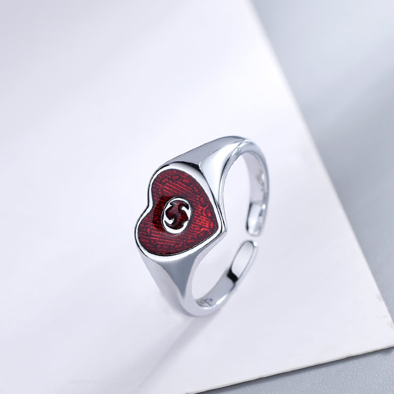 Heart Shape Open Rings-s mysite