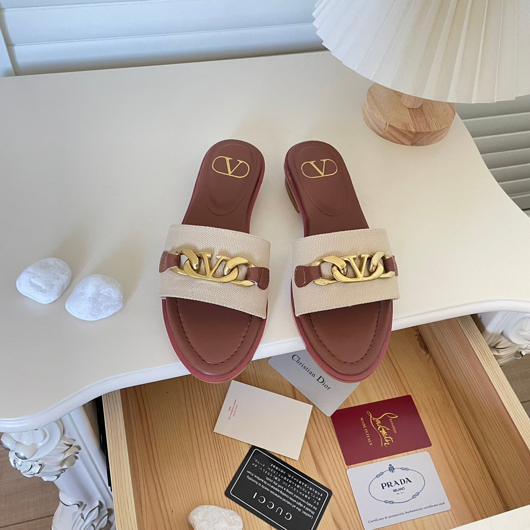 Logo Chain Flat Slides mysite