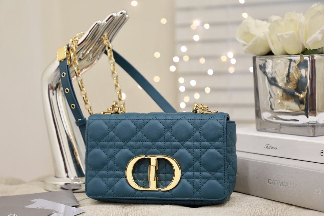 SMALL CARO BAG DEEP OCEAN BLUE SUPPLE CANNAGE CALFSKIN mysite
