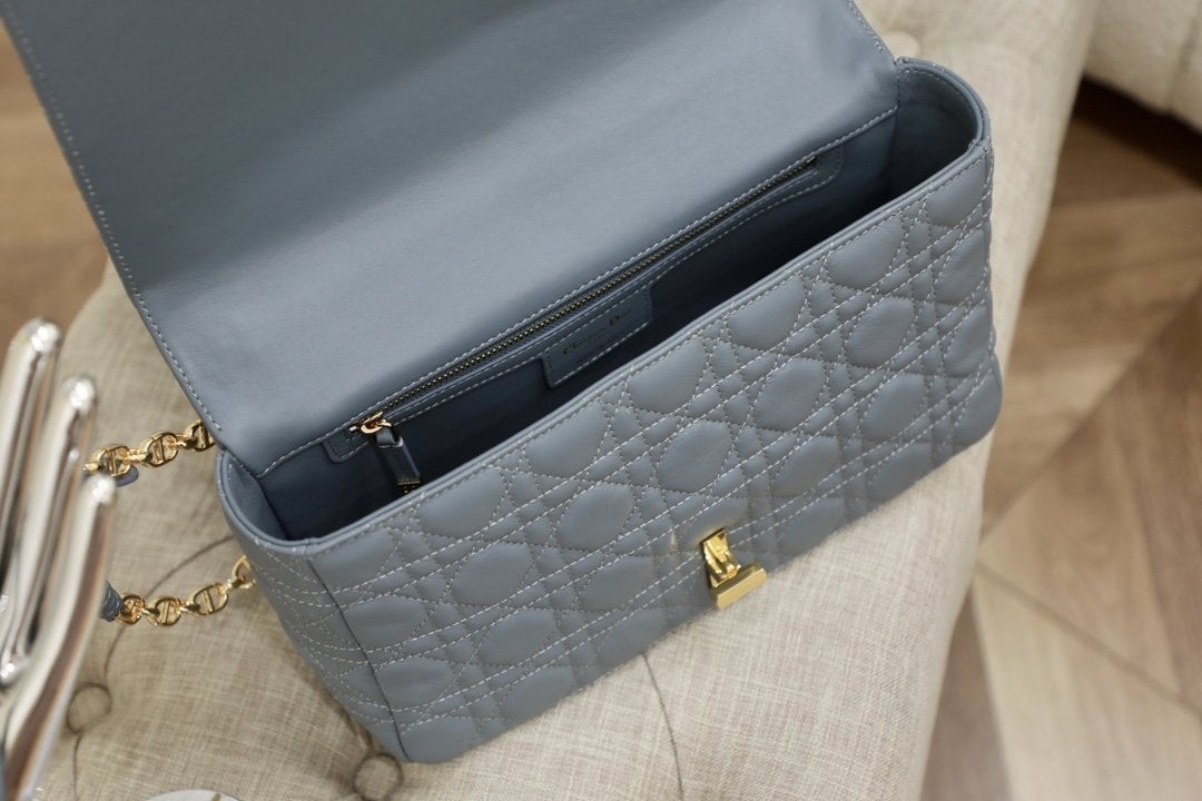 LARGE CARO BAG 28 GRAY SUPPLE CANNAGE CALFSKIN mysite
