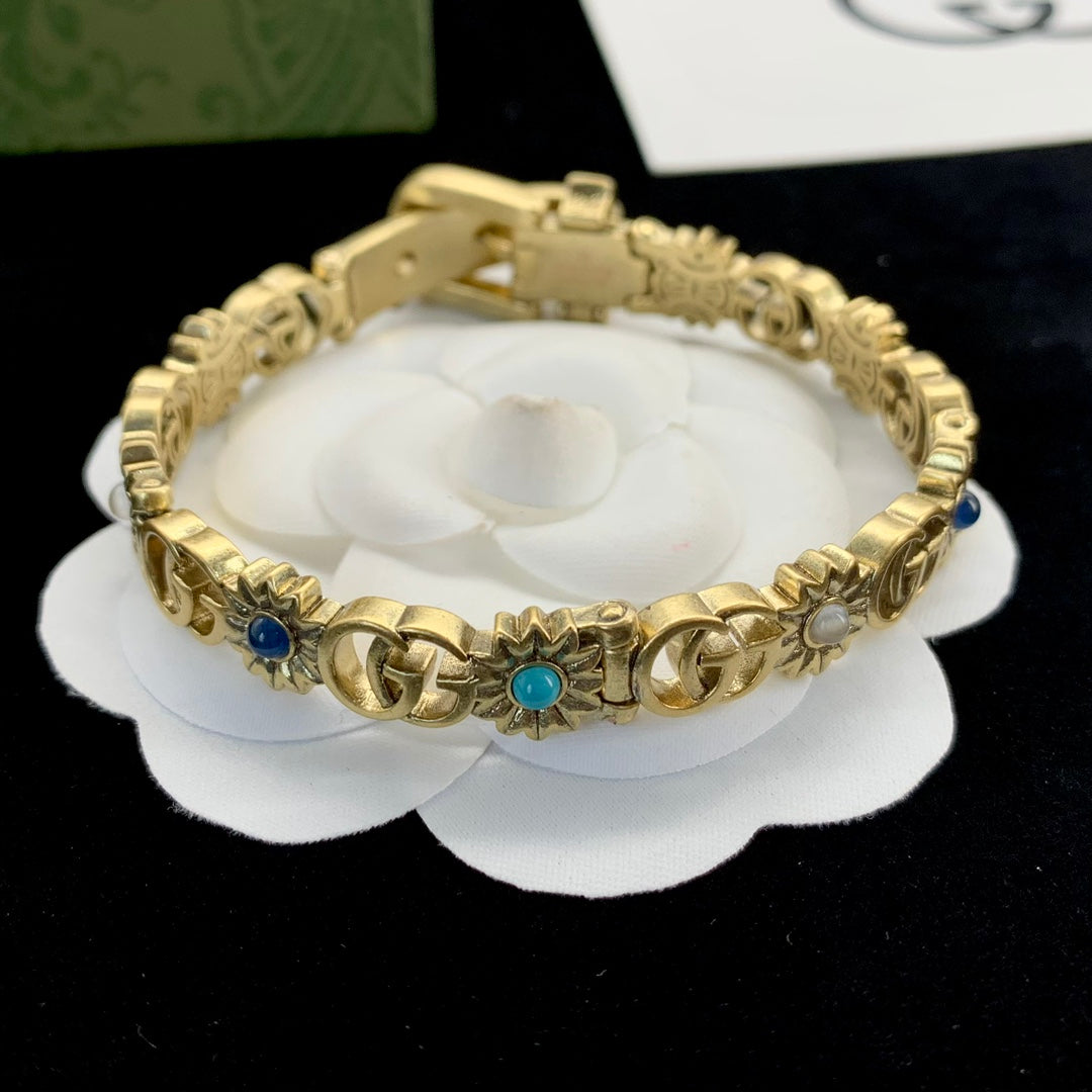 Classic Belt Sunflower Pattern Bracelet mysite