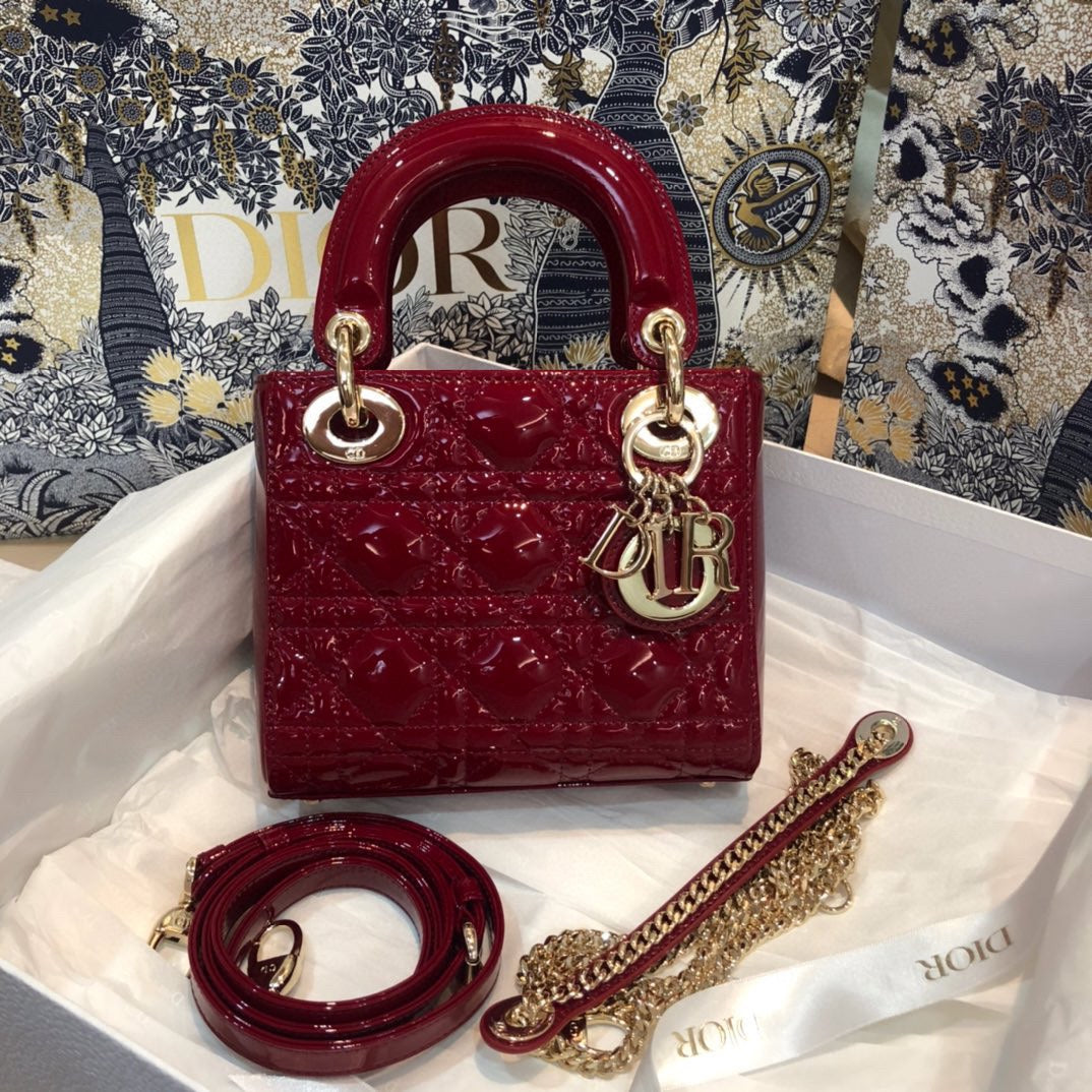 MINI LADY 17 MY ABC RED CALFSKIN mysite