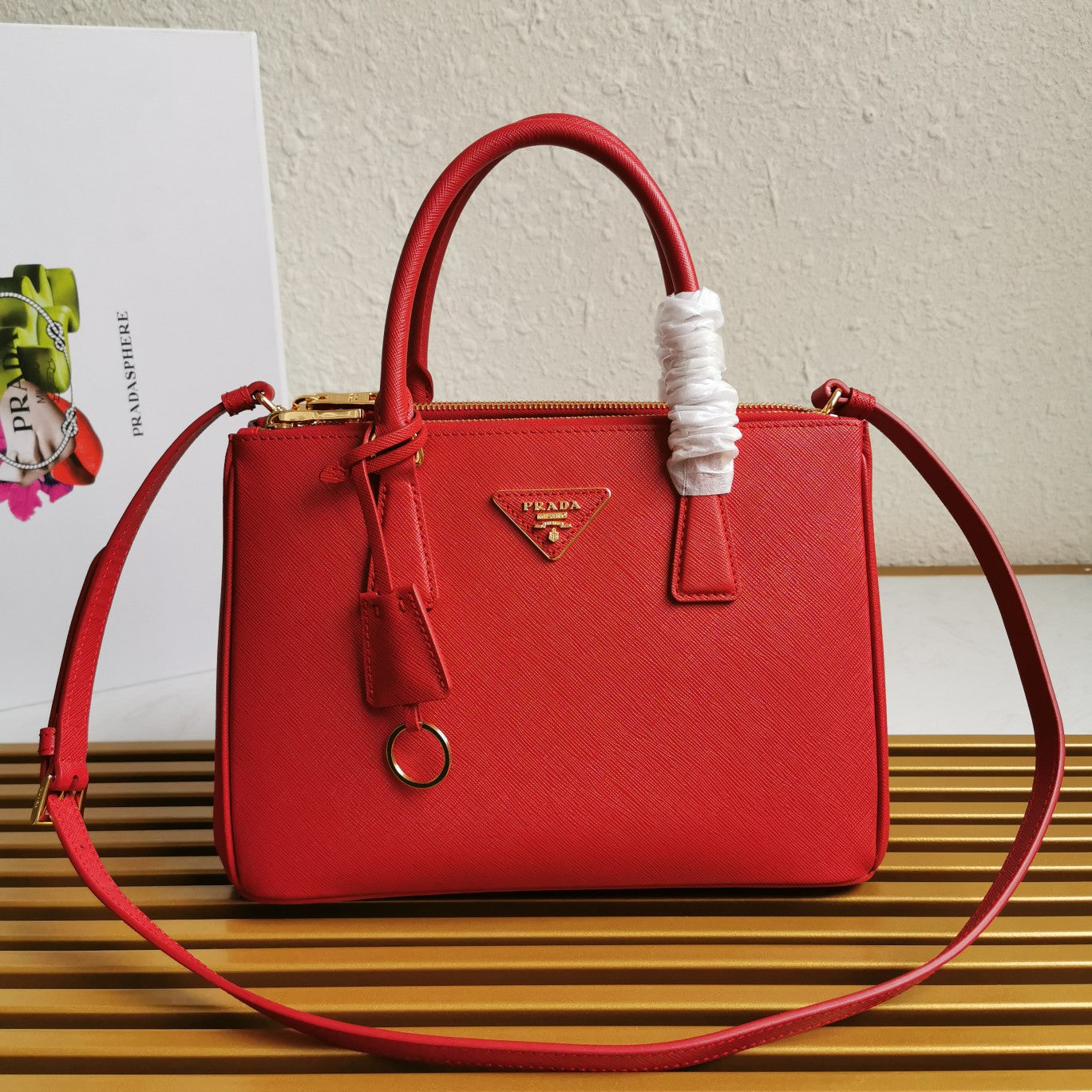 MEDIUM GALLERIA 28 RED SAFFIANO LEATHER mysite
