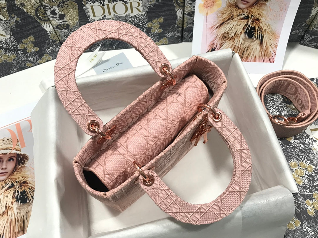 MEDIUM LADY D-LITE 24 PINK CANNAGE EMBROIDERY mysite