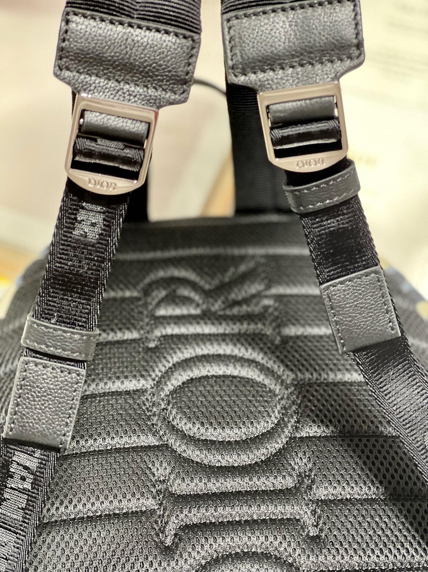 RIDER BACKPACK WHITE OBLIQUE JACQUARD mysite