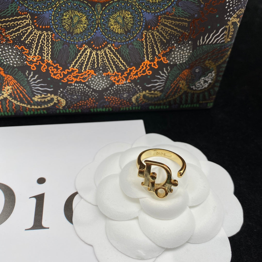 Simple Letter Open Rings-s mysite