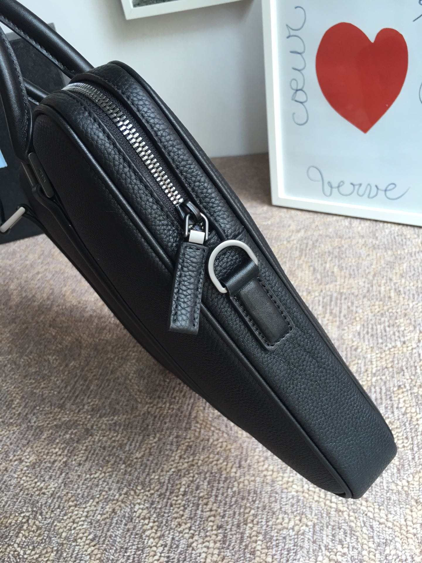 WORK BAG 36 IN BLACK GRAINED CALFSKIN mysite