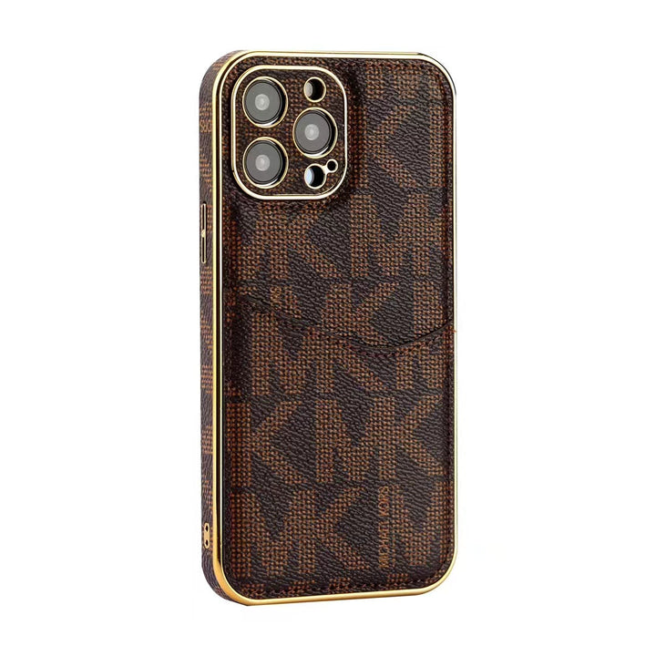 Luxury M-K-Inspired Monogram iPhone Case with Card Holders mysite