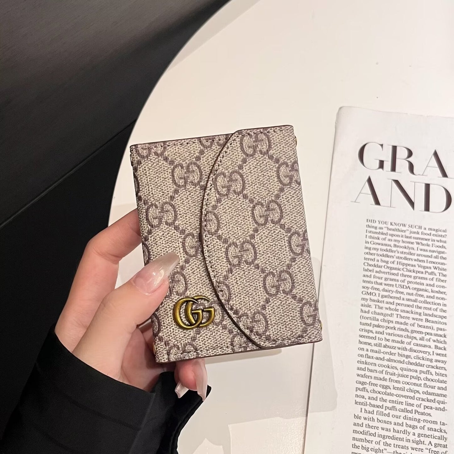 Luxury LV & GG-Inspired Monogram Compact Wallet Collections mysite