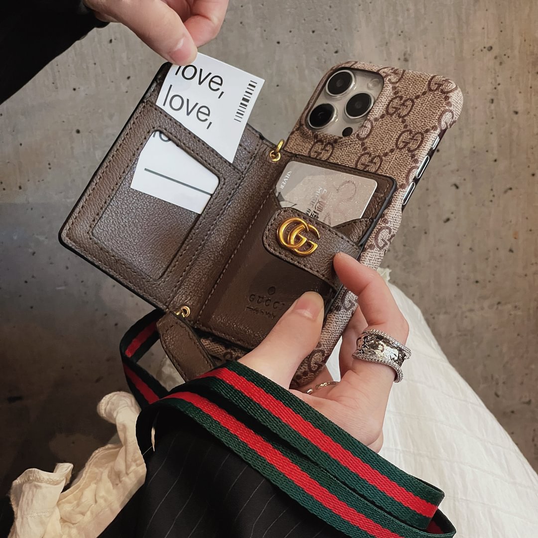 Ophidia Leather Wallet Crossbody iPhone Cases mysite