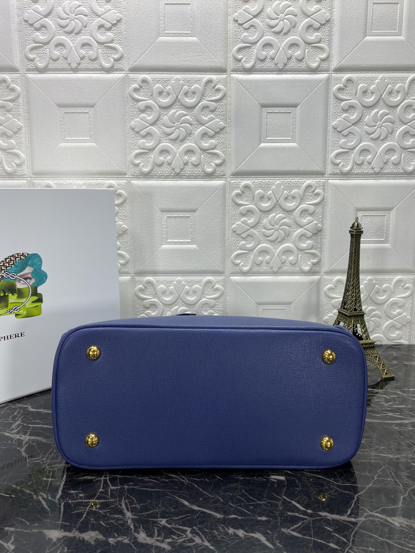 PRA GALLERIA 32 BAG IN NAVY BLUE SAFFIANO LEATHER mysite