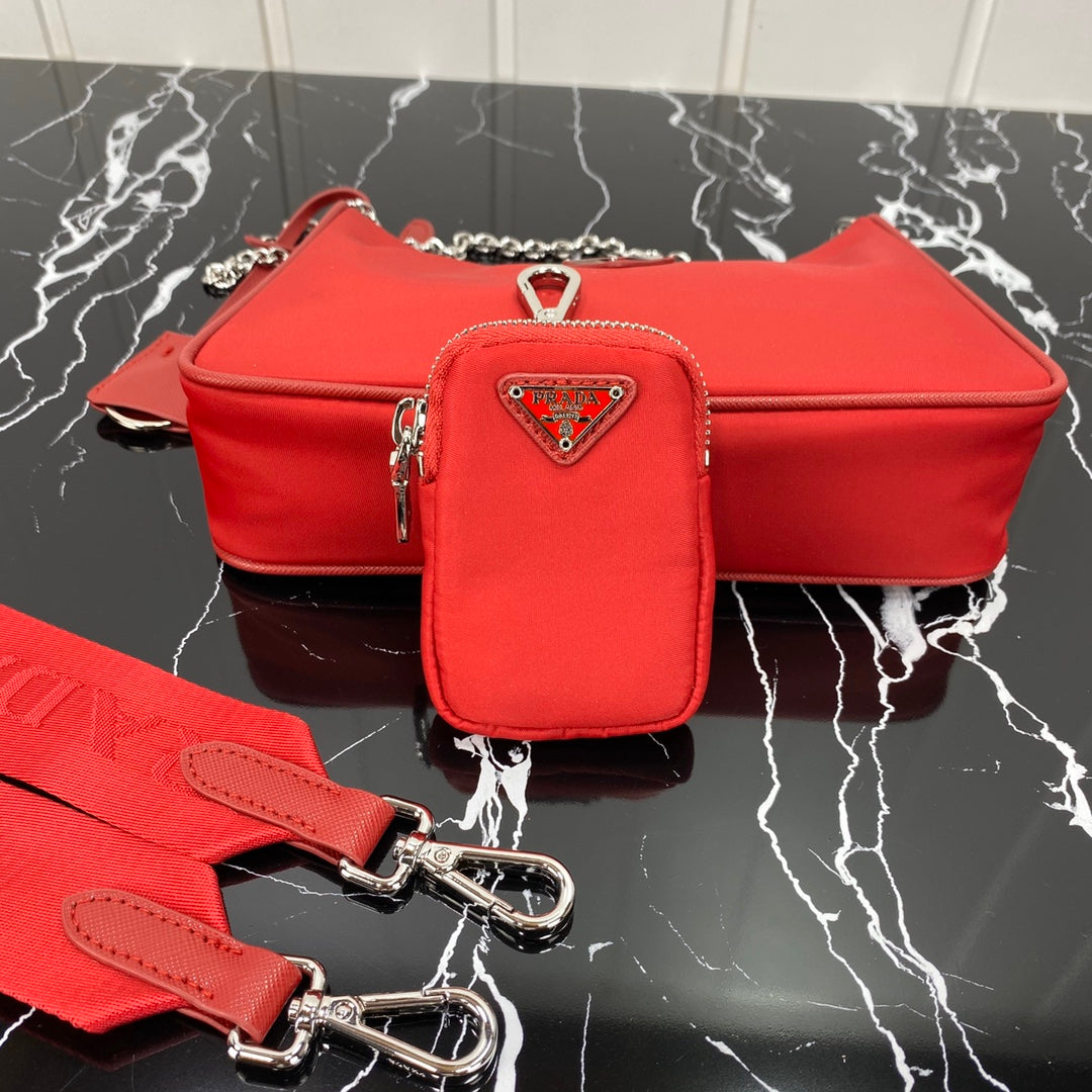 PRA HOBO 22 BAG IN CHERRY RED RE-NYLON mysite