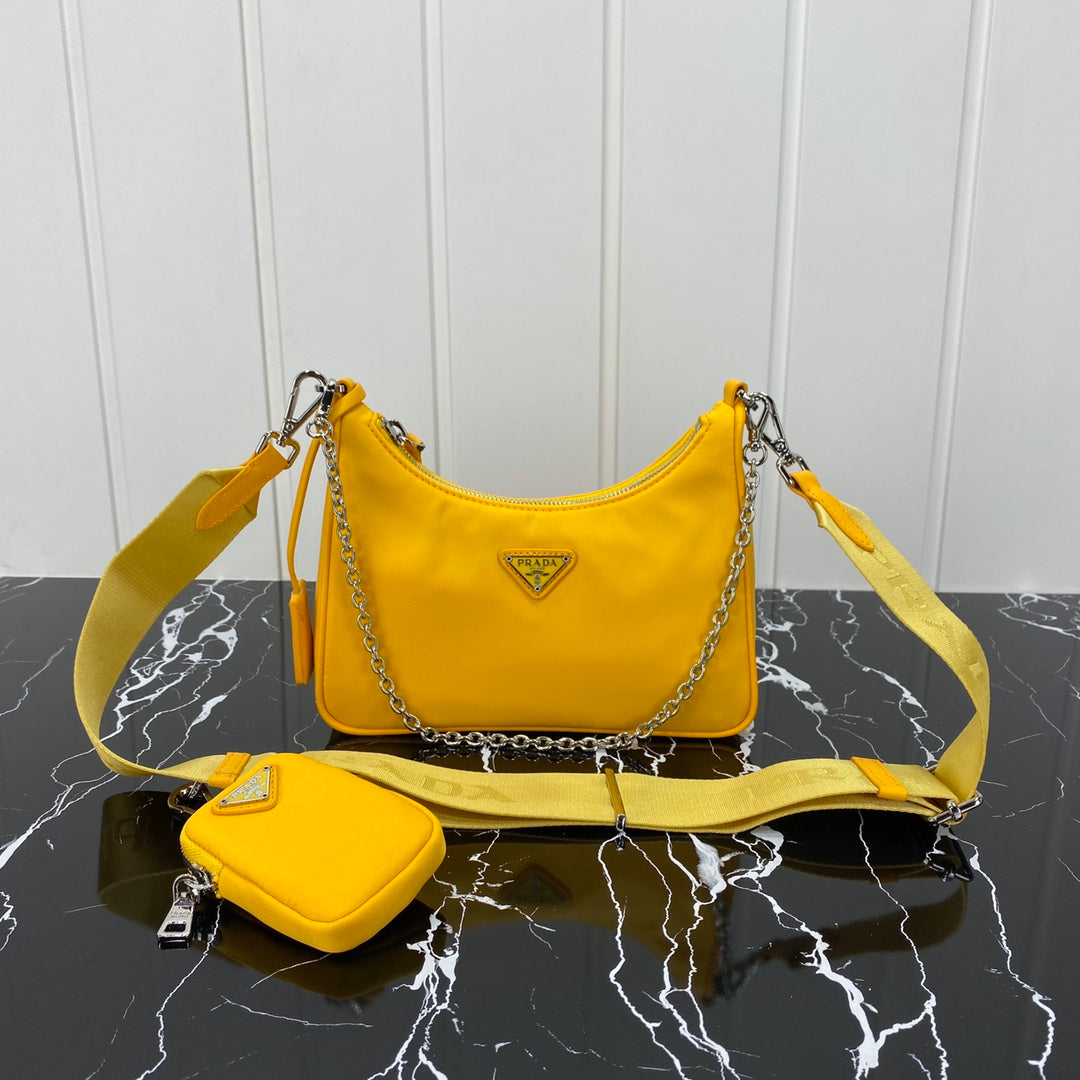 PRA HOBO 22 BAG IN AMBER YELLOW RE-NYLON mysite
