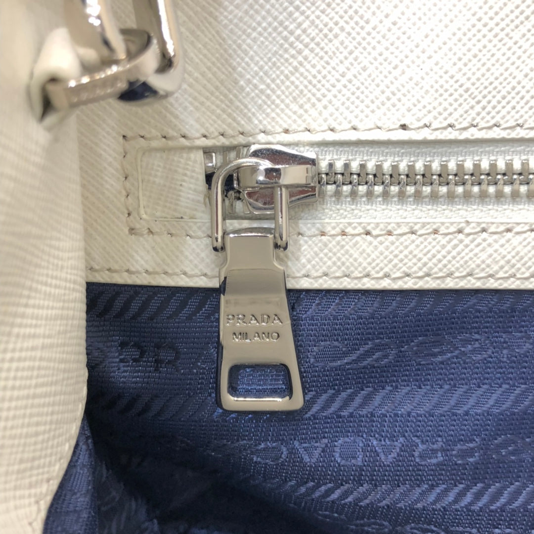 PRA MINI 23 BAG IN WHITE SAFFIANO LEATHER mysite