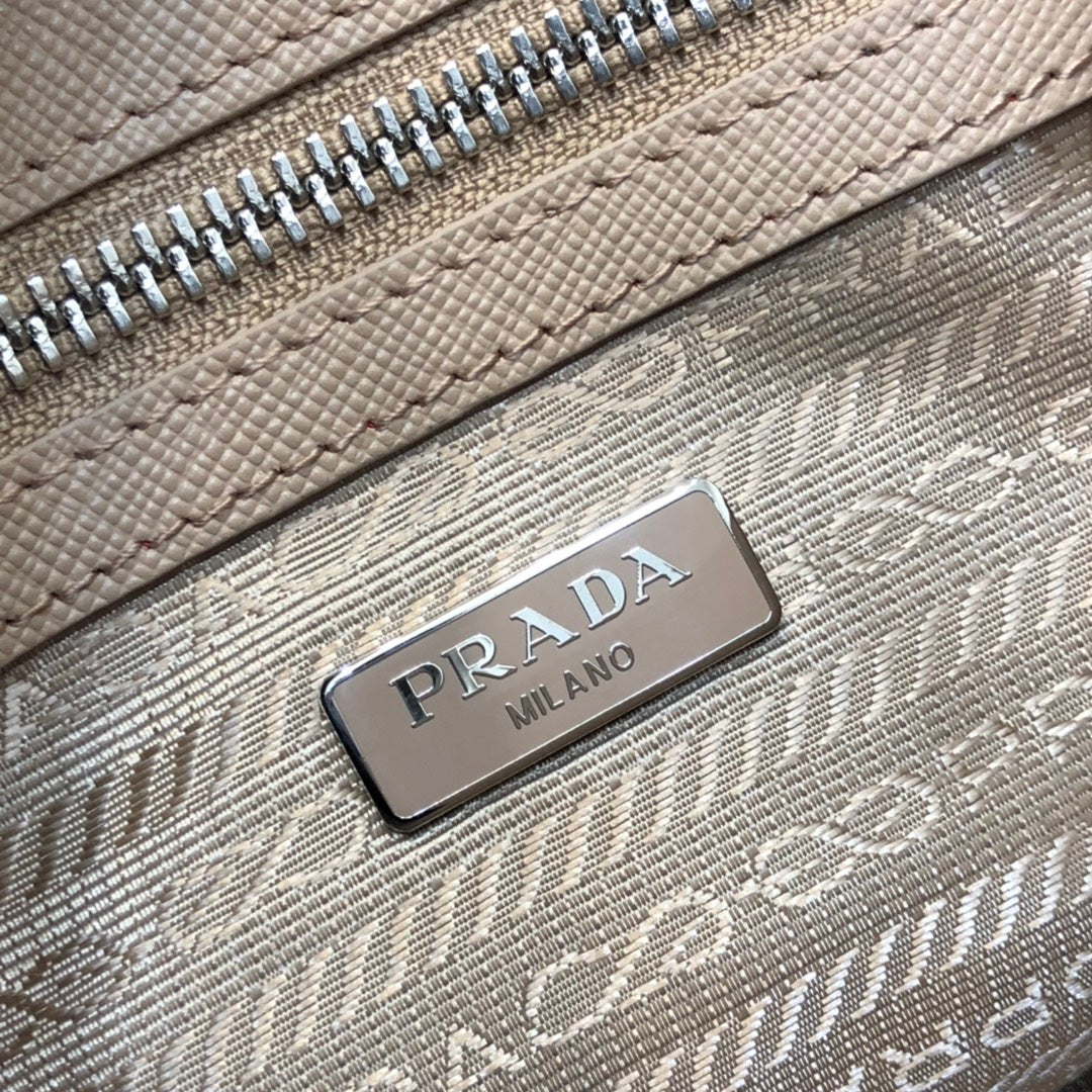 PRA MINI 23 BAG IN TAN BEIGE SAFFIANO LEATHER mysite