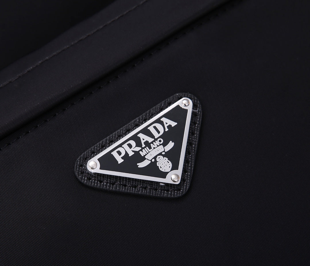 PRA BACKPACK 39 IN BLACK RE-NYLON AND SAFFIANO LEATHER mysite