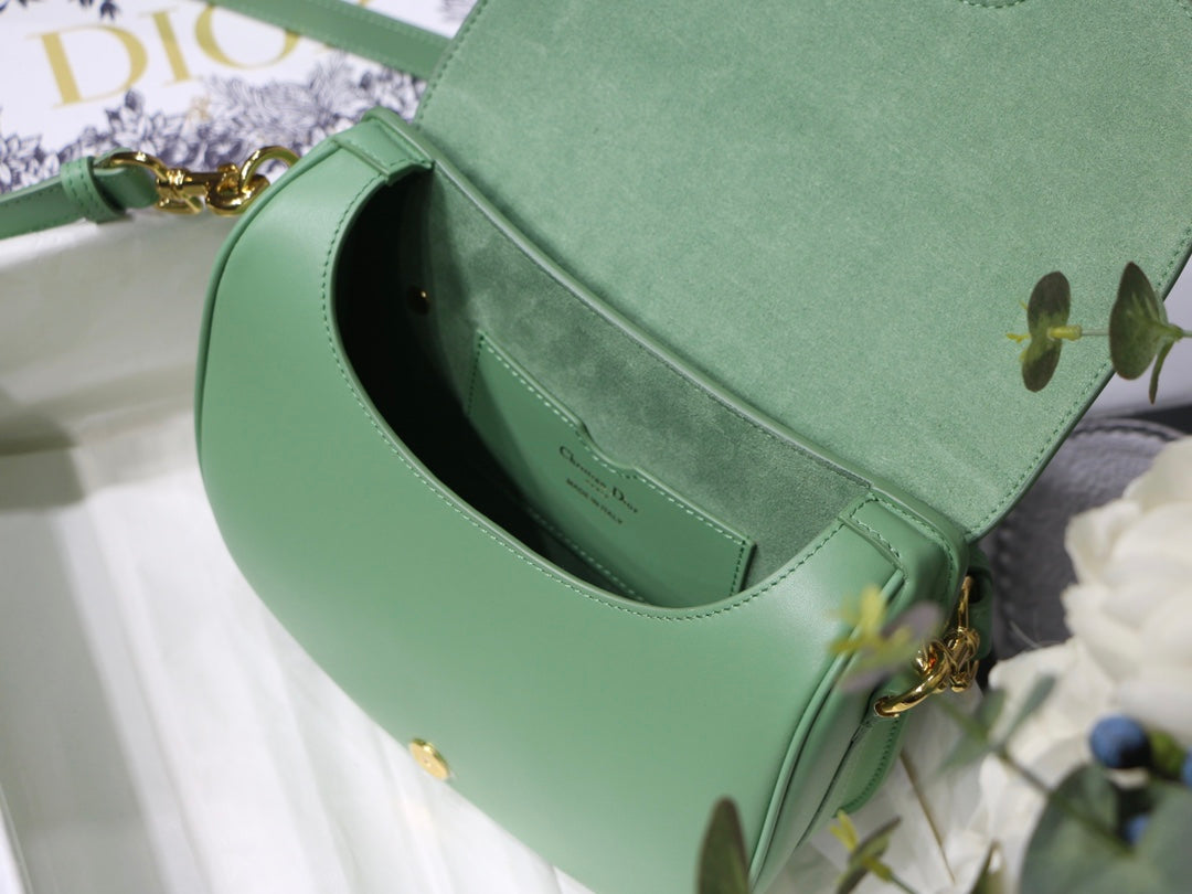 MEDIUM CD BOBBY 22CM BLUE GREEN CALFSKIN GOLD HARDWARE mysite