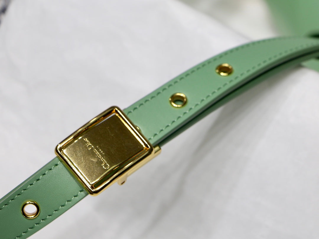 MEDIUM CD BOBBY 22CM BLUE GREEN CALFSKIN GOLD HARDWARE mysite