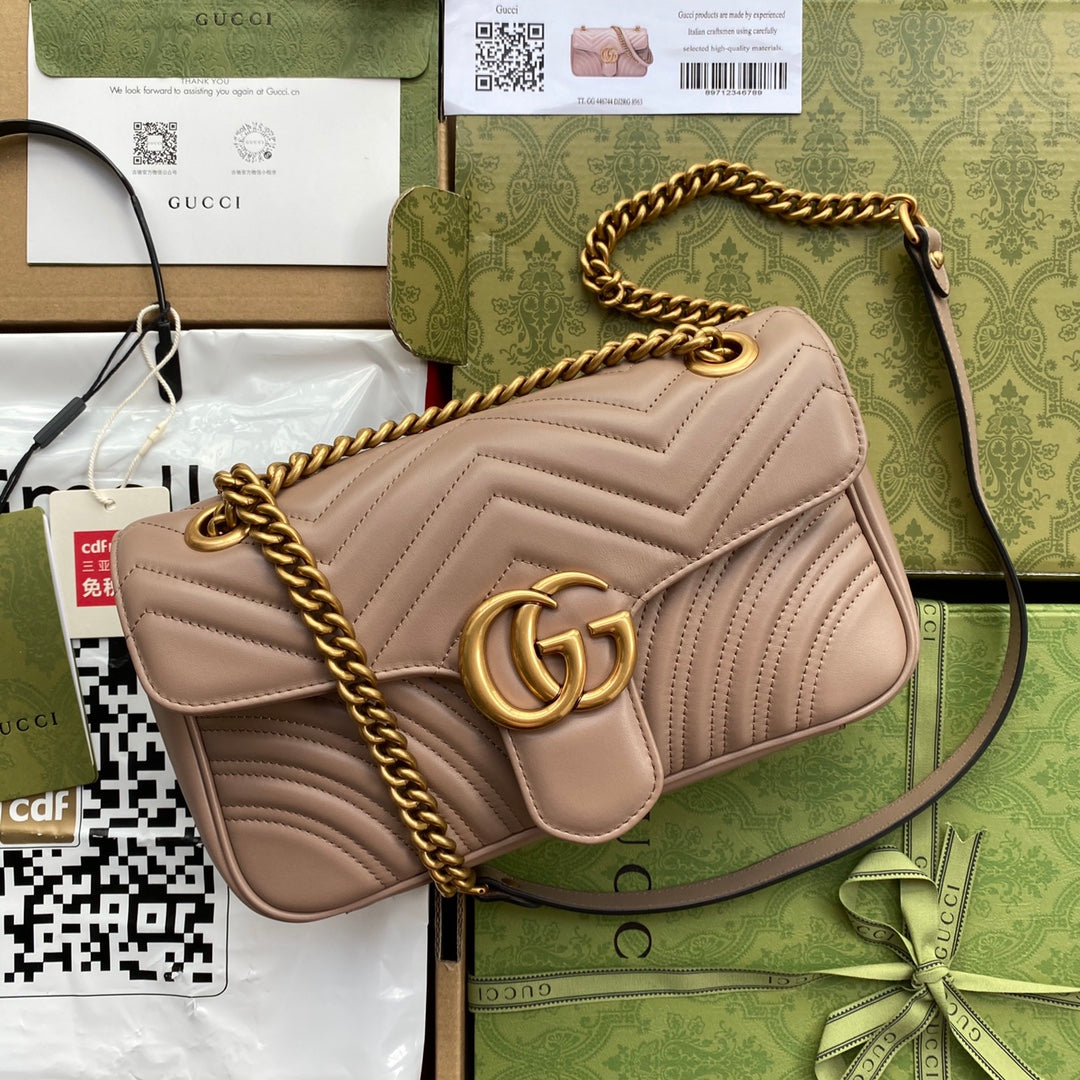 gg marmont 26cm beige calfskin gold hardware mysite