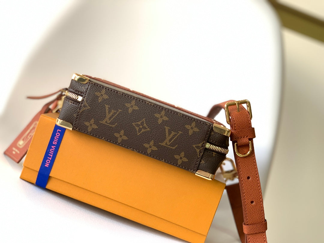 LV x NBA Handle Trunk Bag 21.5cm Brown Monogram Canvas GHW mysite