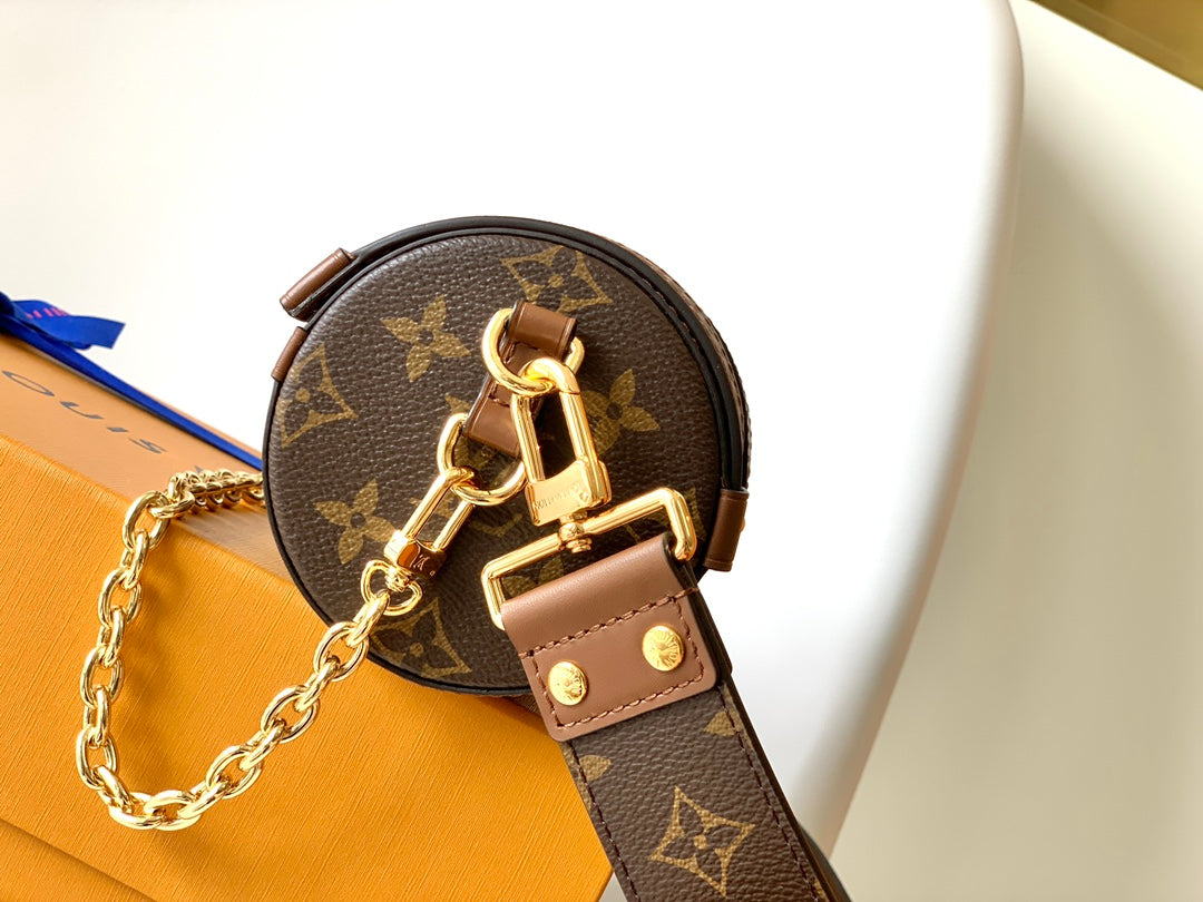 LV Papillon Trunk 19cm Brown Monogram Canvas & Cowhide GHW mysite