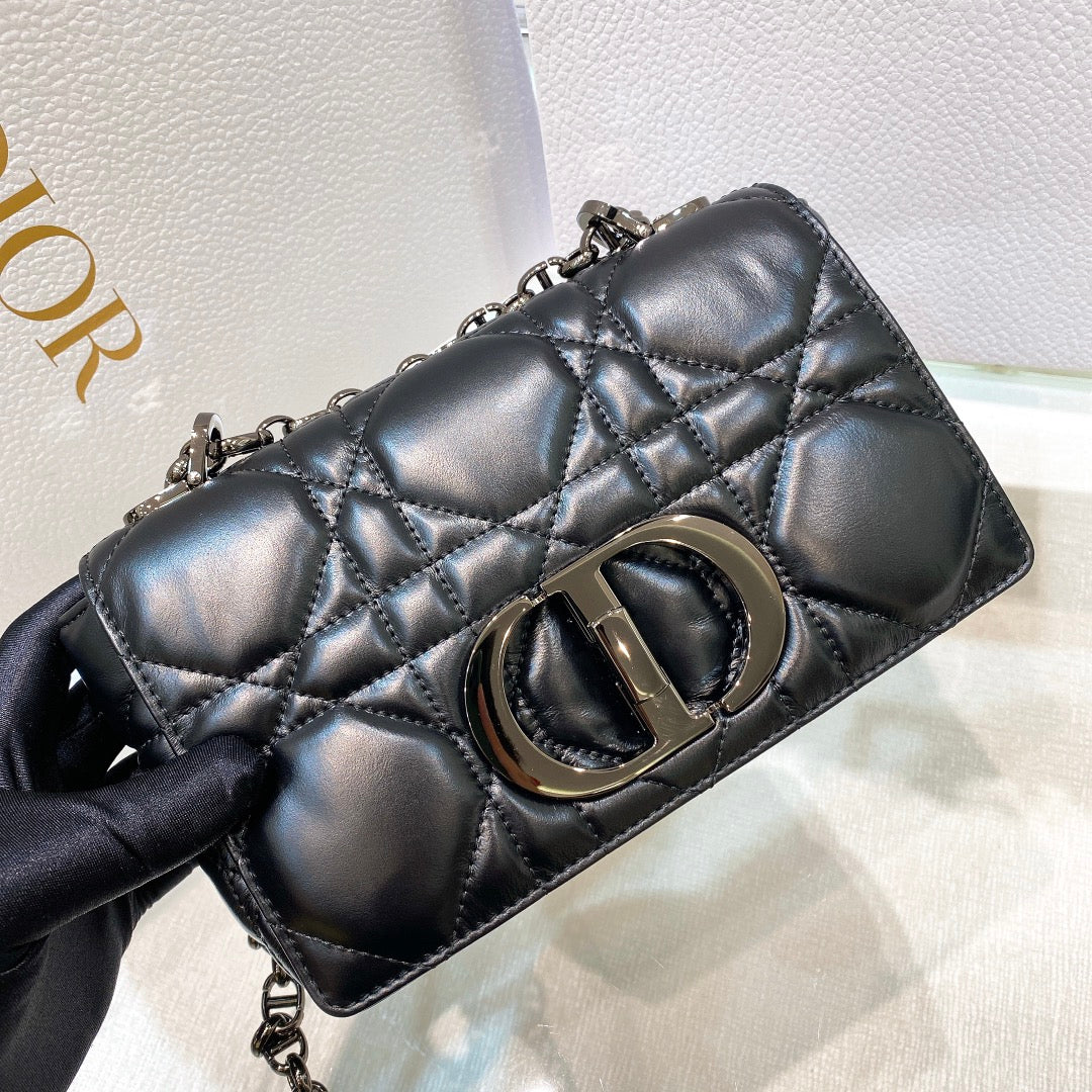 SMALL CARO BAG 20 BLACK MACROCANNAGE CALFSKIN BLACK HARDWARE mysite