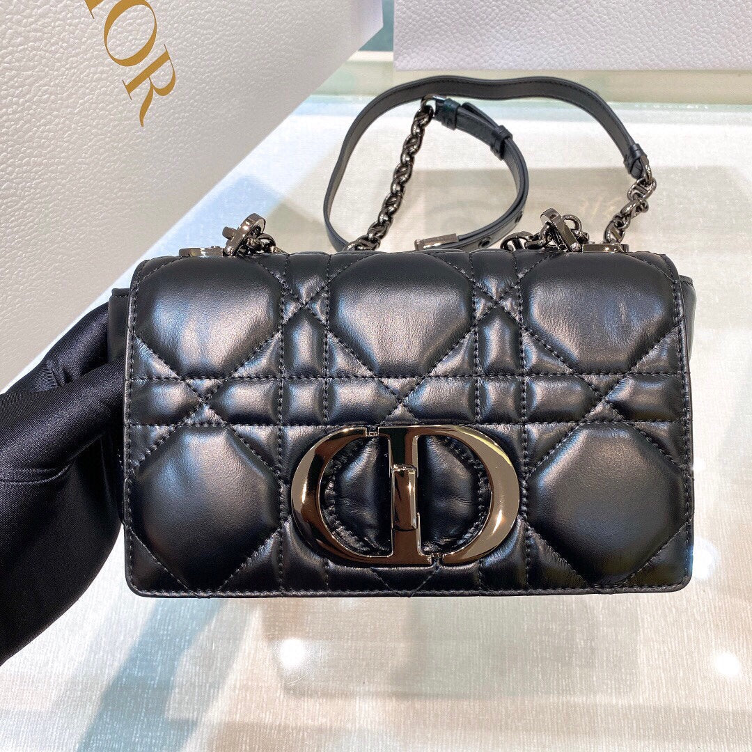 SMALL CARO BAG 20 BLACK MACROCANNAGE CALFSKIN BLACK HARDWARE mysite