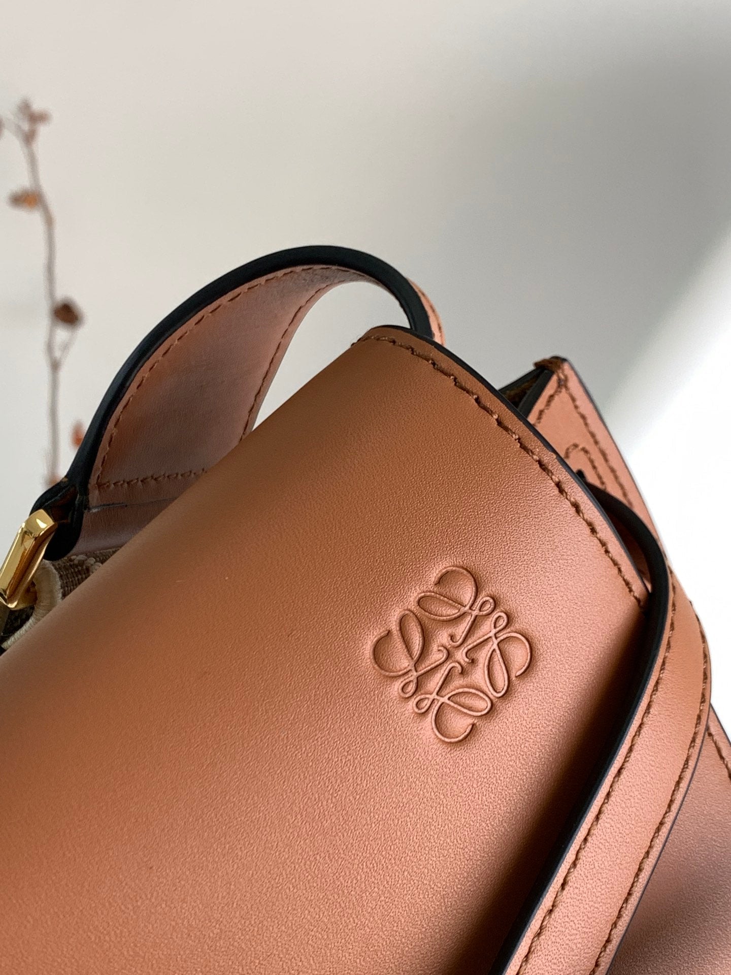 Mini Gate Dual Bag 21cm Tan Calfskin mysite