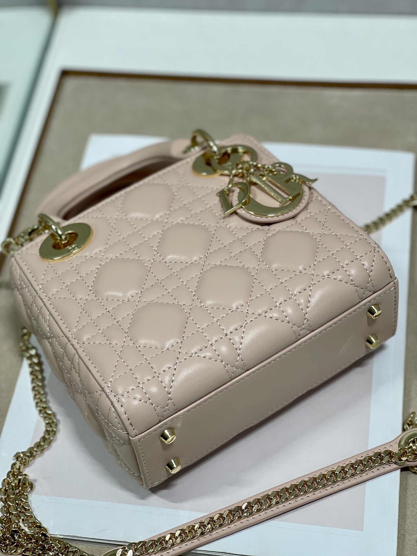mini lady 17 power beige lambskin mysite