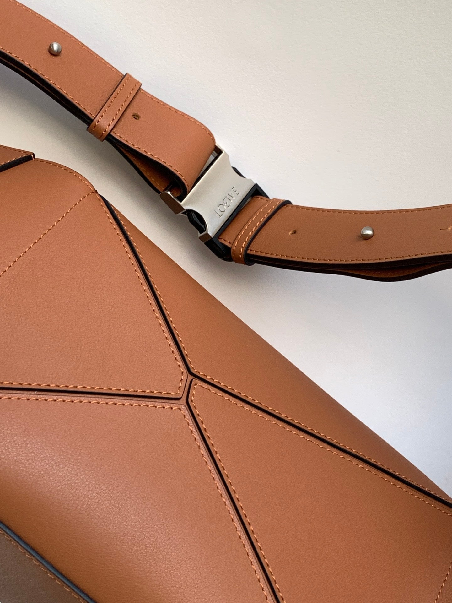 Loewe Puzzle Waist Bag 24 Brownish Orange Cowhide mysite