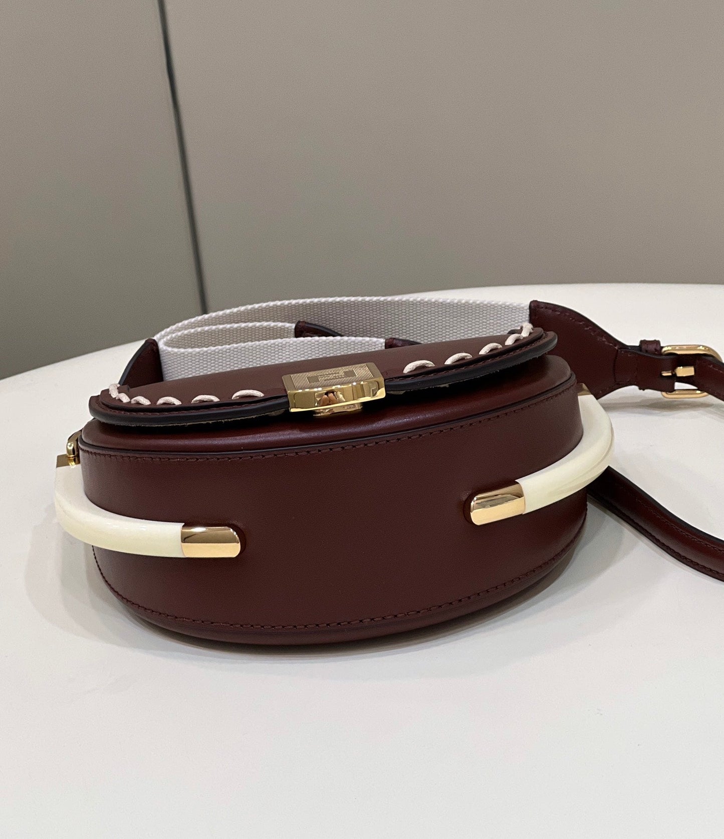 MOONLIGHT 19 IN WINE RED SMOOTH CALFSKIN GOLD HARDWARE mysite