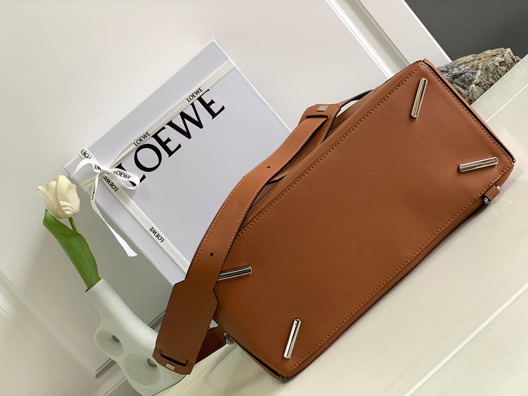 LOE PUZZLE LARGE 35 BAG IN BRONZE BROWN CALFSKIN mysite