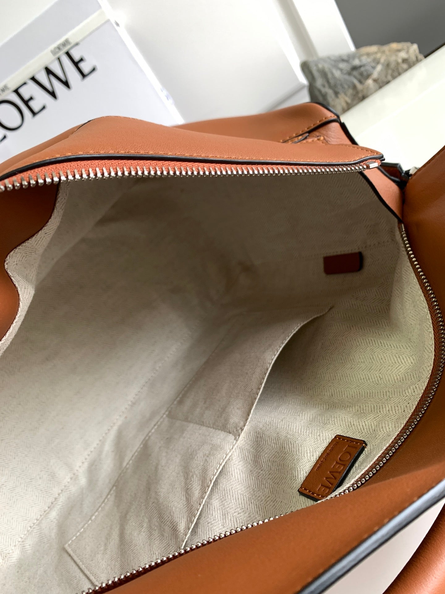 LOE PUZZLE LARGE 35 BAG IN BRONZE BROWN CALFSKIN mysite
