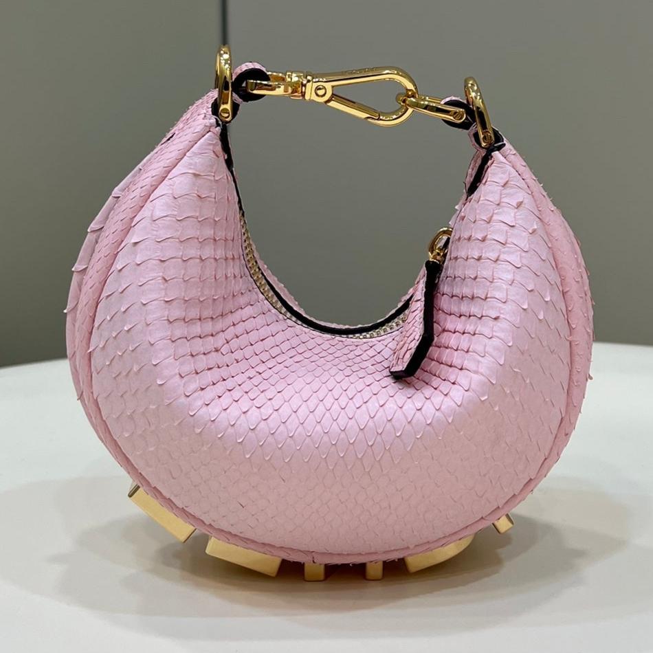 FENDIGRAPHY MINI 16 BAG IN LIGHT PINK CALFSKIN GOLD HARDWARE mysite