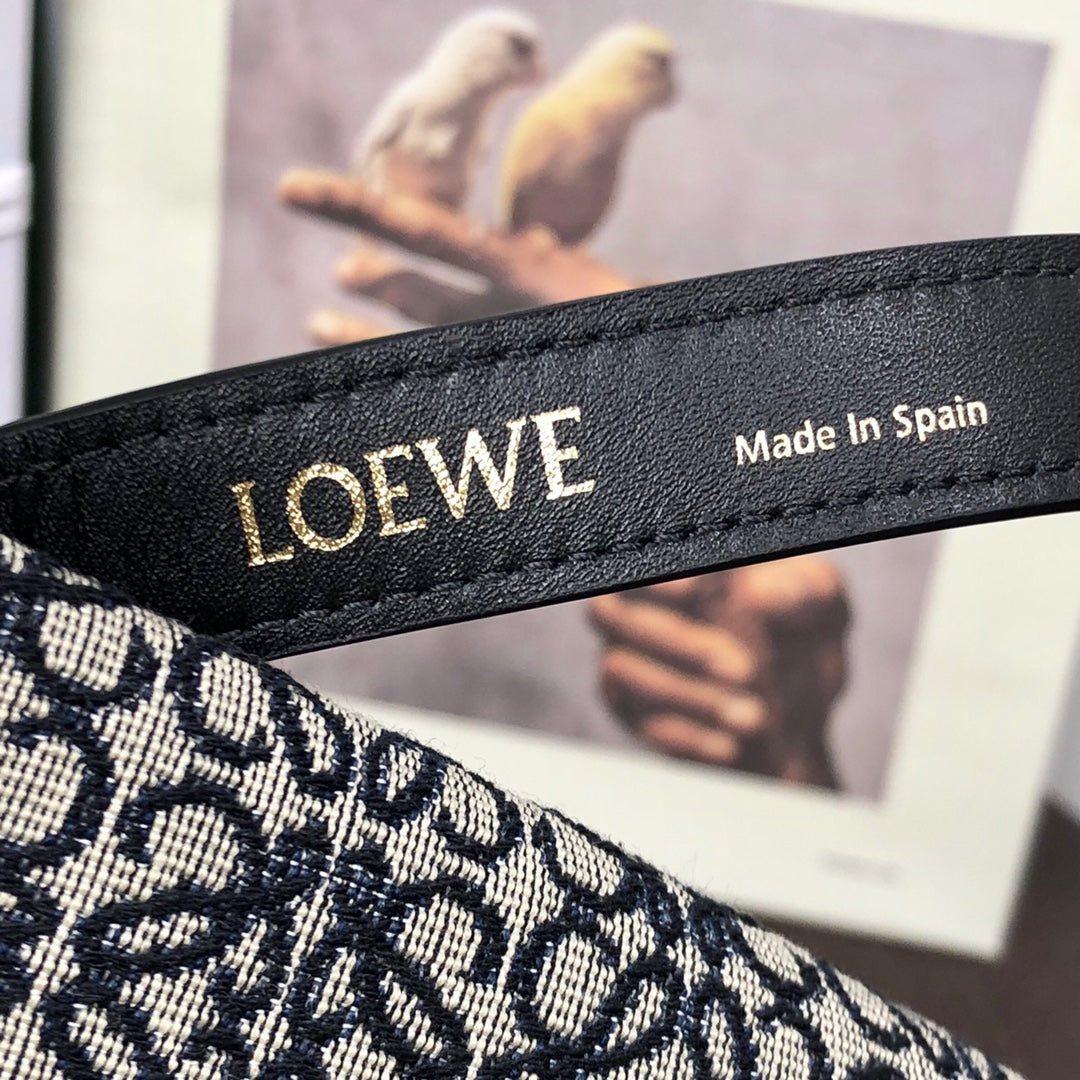 LOE CUBI 21 BAG IN WHITE MIX BLACK ANAGRAM JACQUARD mysite