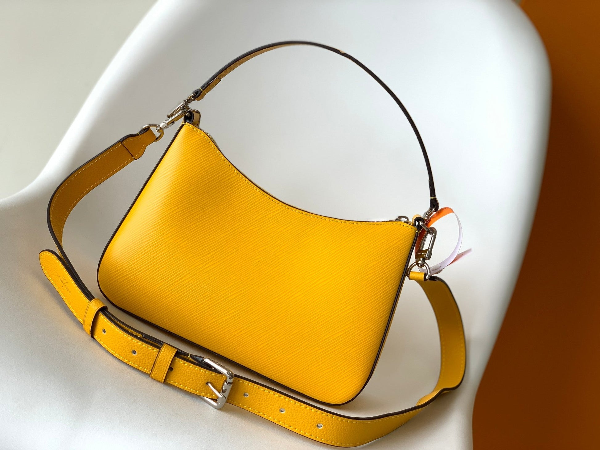 LV Marelle 25cm Yellow Epi Grain Cowhide Metal HW mysite