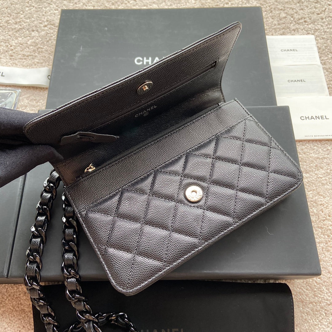 CC Classic Woc 20cm All Black Grained Calfskin mysite