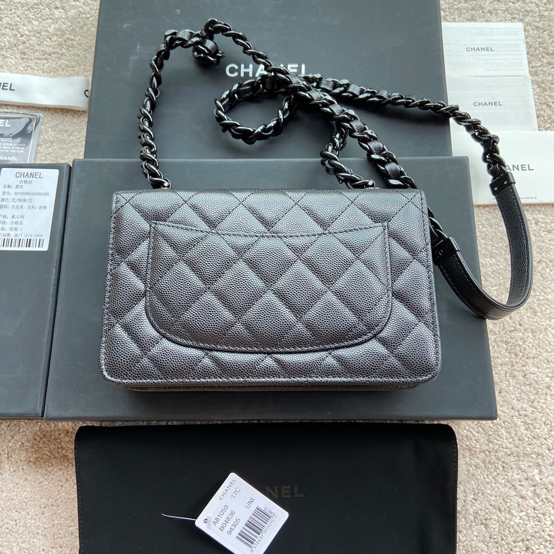 CC Classic Woc 20cm All Black Grained Calfskin mysite
