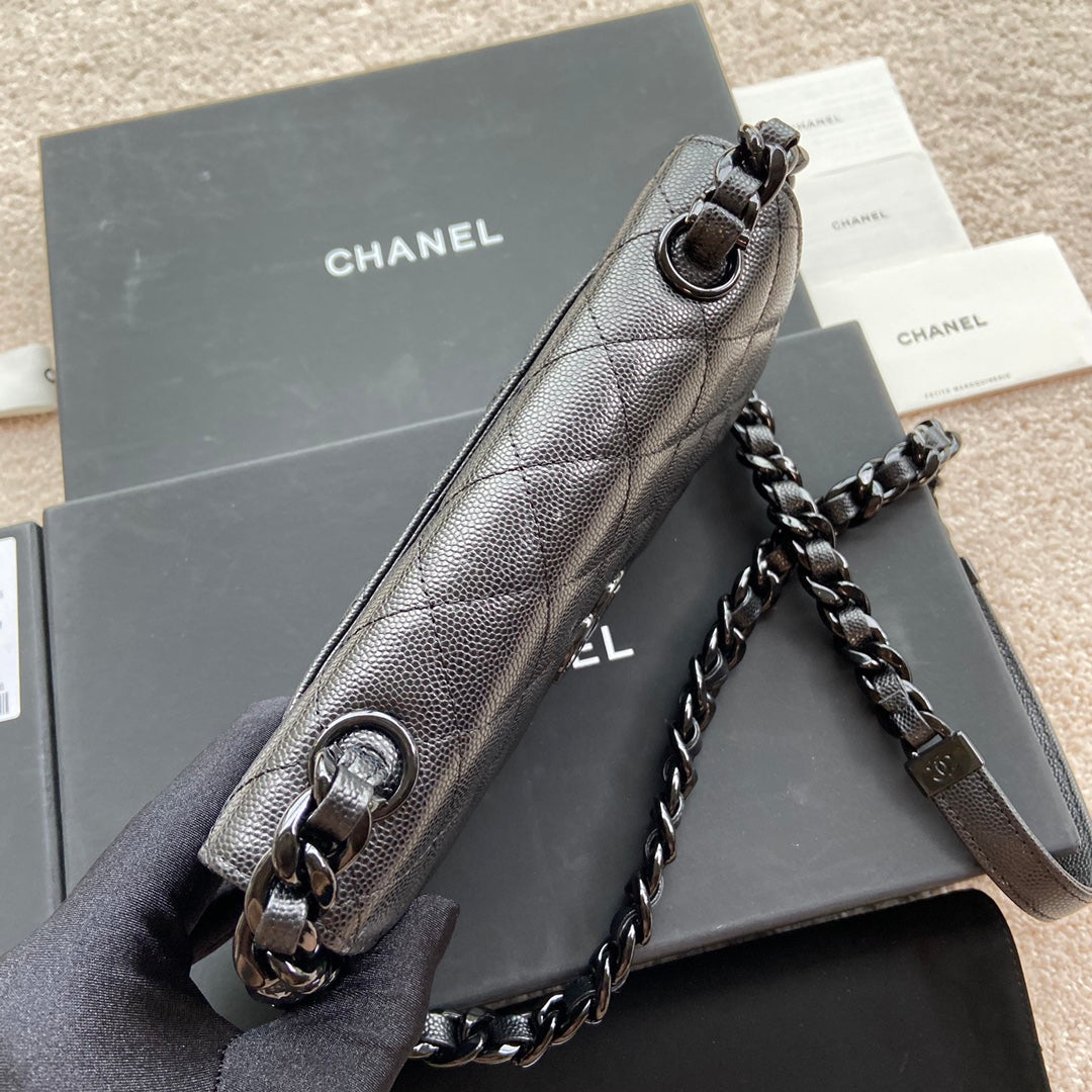 CC Classic Woc 20cm All Black Grained Calfskin mysite