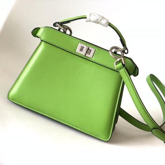 Peekaboo ISeeU Petite 20 Bag Green Lambskin Shw mysite