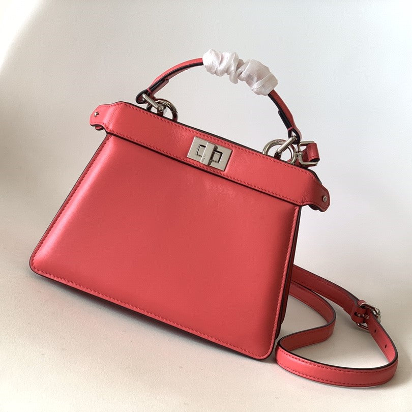 Peekaboo ISeeU Petite 20 Bag Hot Pink Lambskin Shw mysite