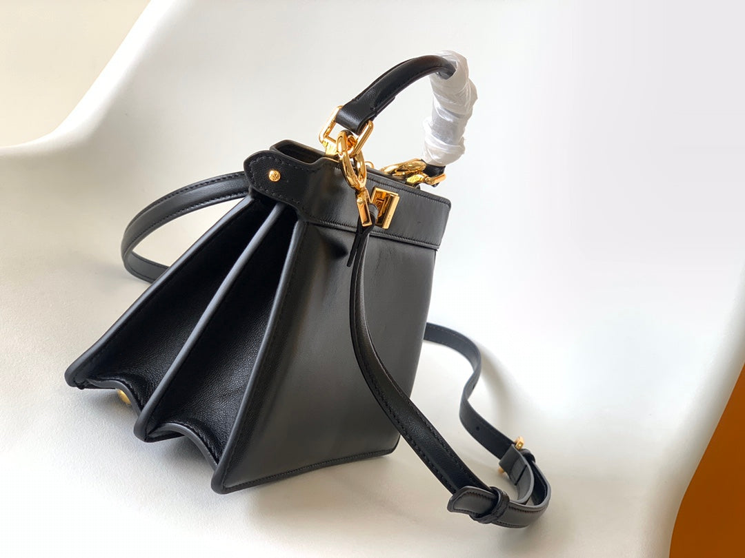 Peekaboo ISeeU Petite 20 Bag Black Lambskin Ghw mysite