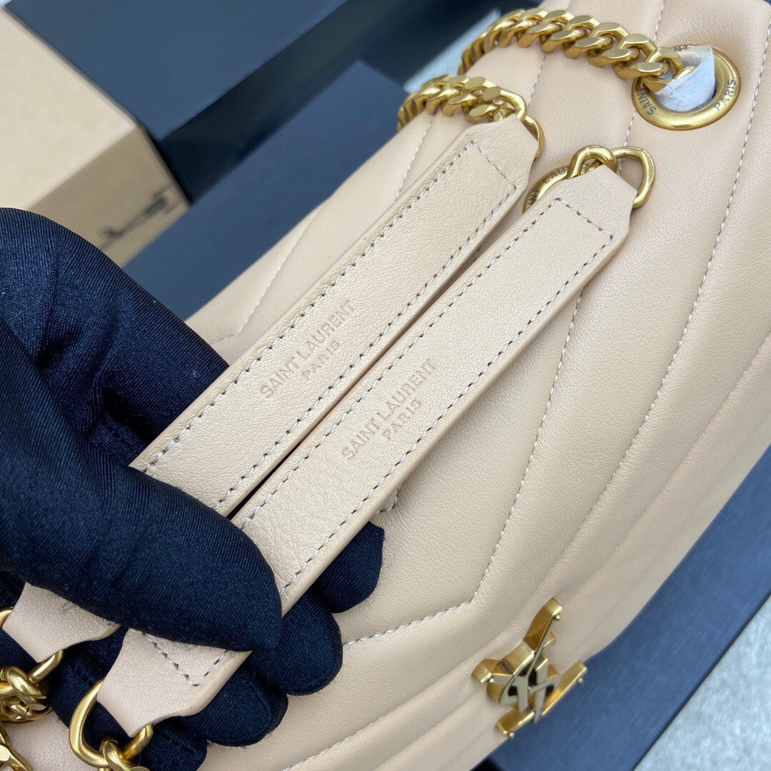 LOULOU MEDIUM 32 CREAM QUILTED LEATHER GOLD HARDWARE mysite