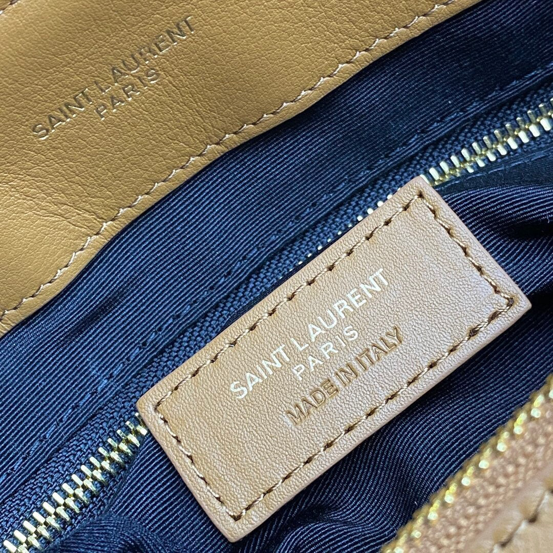 LOULOU MEDIUM 32 BROWN QUILTED LEATHER GOLD HARDWARE mysite