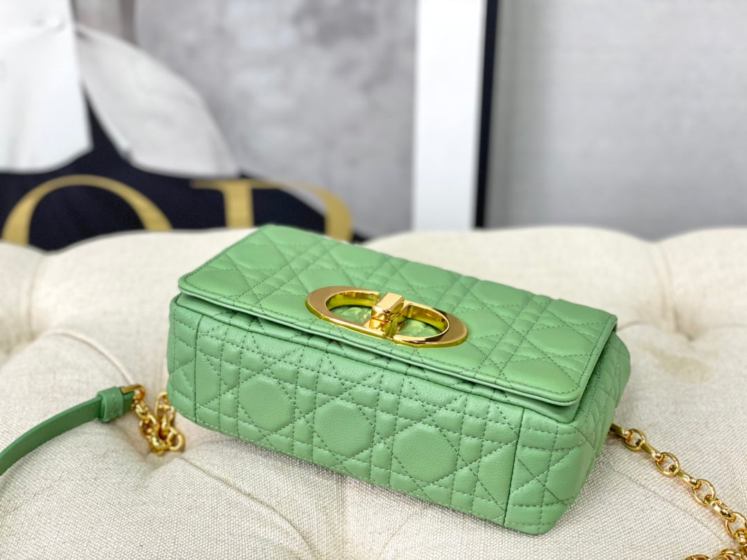 SMALL CARO BAG 20 LIGHT GREEN CALFSKIN mysite