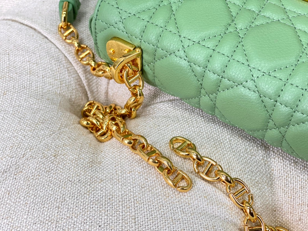 SMALL CARO BAG 20 LIGHT GREEN CALFSKIN mysite