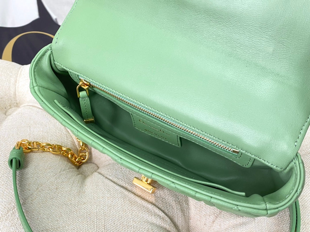 SMALL CARO BAG 20 LIGHT GREEN CALFSKIN mysite